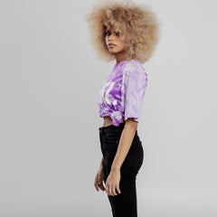 Batik t-shirt purple