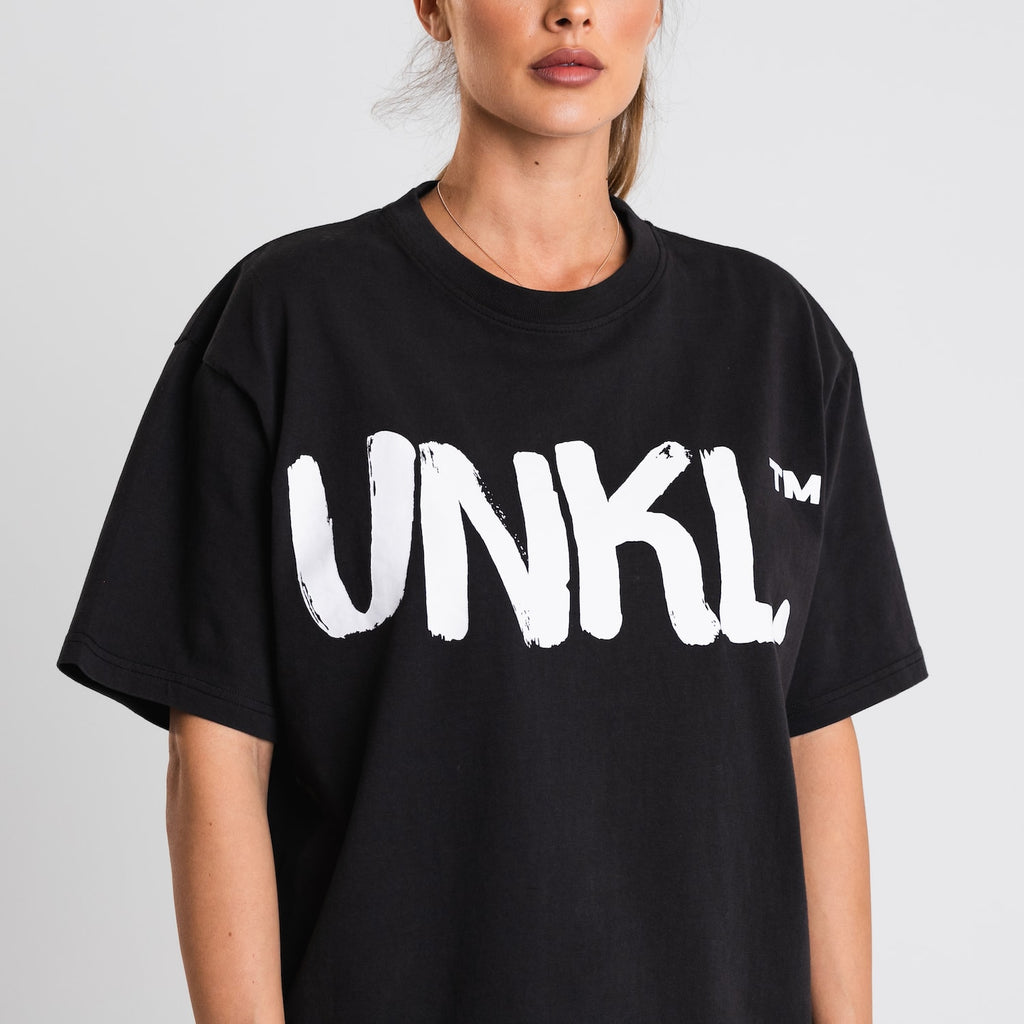 Plain T-shirt Washed Black