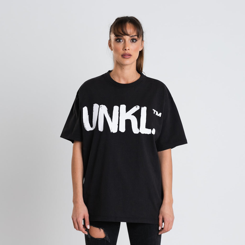 Plain T-shirt Washed Black