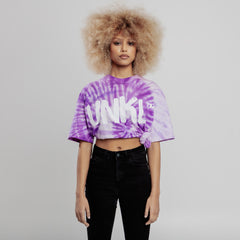 Batik t-shirt purple