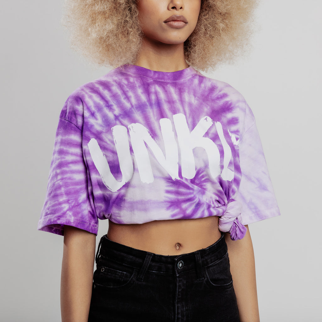 Batik t-shirt purple